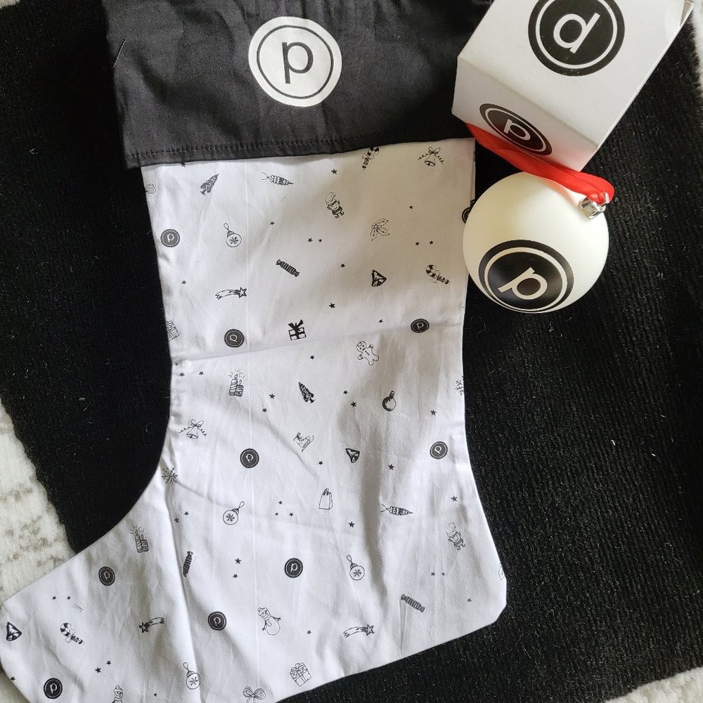 Pure Barre Stocking and Ornament